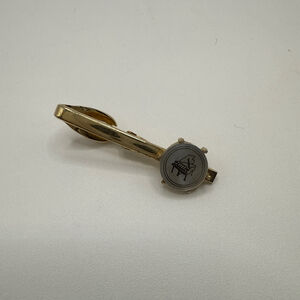 Men's Shalin Gold Tone Piano Tie Clip One Size Black Accent